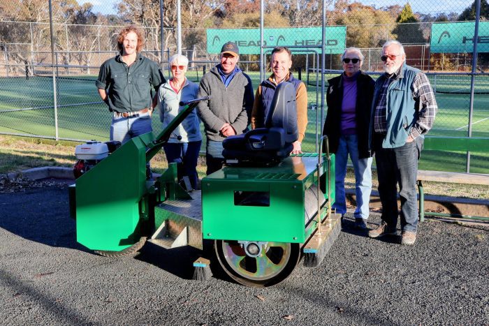 Media Release: Tennis club wheels out new industrial roller