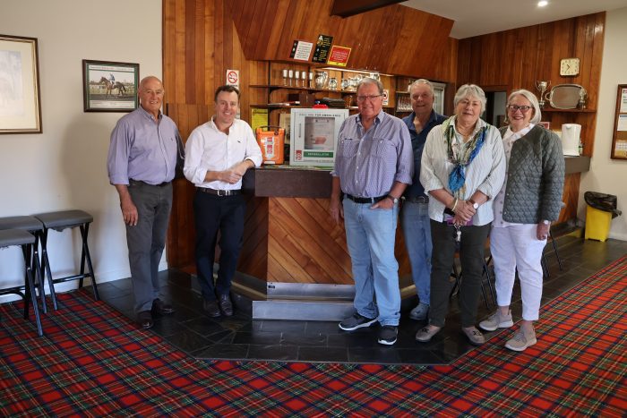 Sports club scores lifesaving boost with new defibrillator